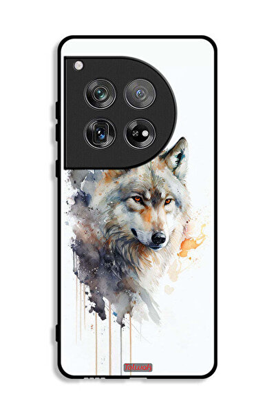 Tolwak غطاء حماية لهاتف OnePlus 12 بتصميم فن تجريدي من الذئب