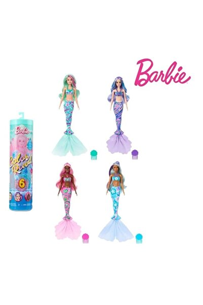 divendi-ro Păpușă Barbie Color Reveal, model sirenă, vârstă 9 luni - 3 ani, d...