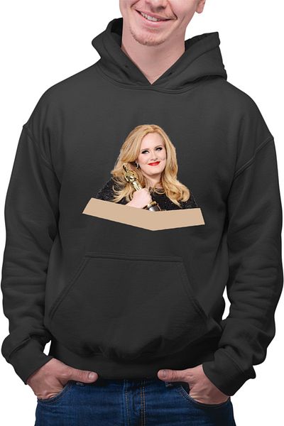 OEM Men's Hoodie Adele Power Beautiful Voice Oscar Win Credits