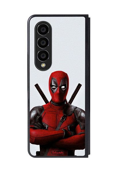 Tolwak Samsung Galaxy Z Fold 4 Protective Case Cover Deadpool