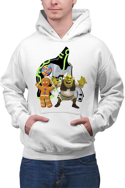 OEM Men's Hoodie Ben10 Shrek Cookie Adventure Action Medieval
