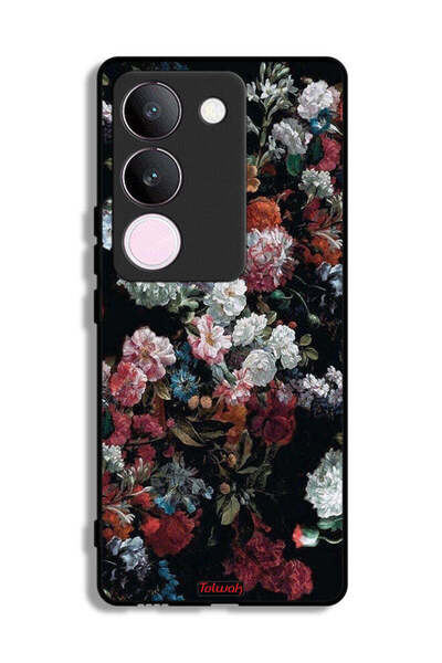 Tolwak غطاء حماية لهاتف فيفو S17 بنقشة ورود عتيقة