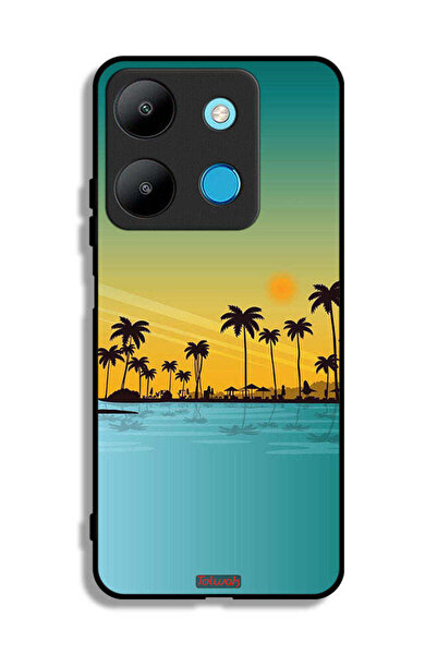 Tolwak غطاء حماية لهاتف Infinix Smart 7 بتصميم فن تجريدي