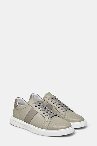 W Collection Gray Leather Sports Shoes