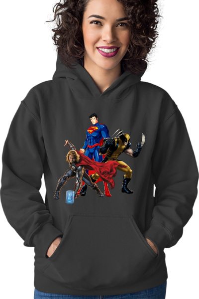 OEM Hanorac Femei Thor Marvel Wolverine Superman Axe Superhero