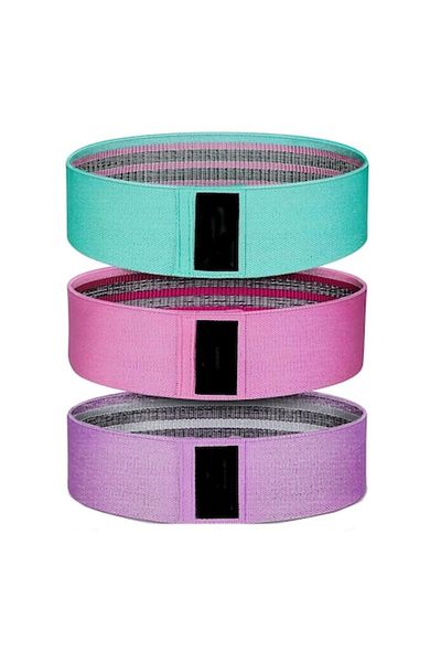 OEM Set 3 benzi de rezistență pentru fitness, diferite niveluri de rezistență, multicolore