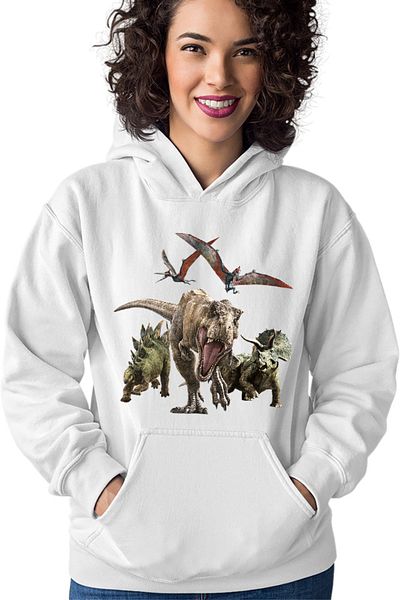 OEM Women's Hoodie Jurassic Park Dinosaur Plateosaurus Fossils
