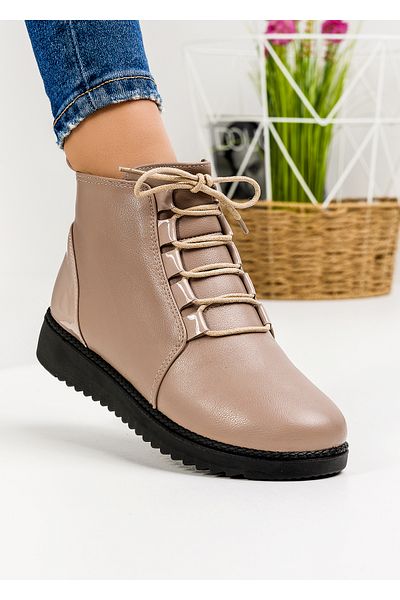starlike Women's beige fur boots A177