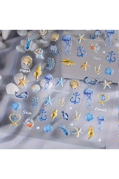 Belora Nail Stickers, Marine Design