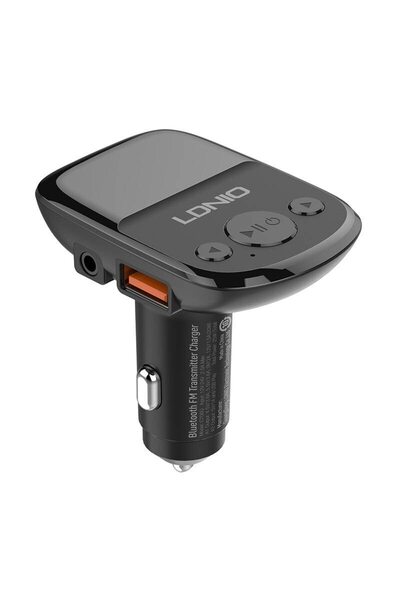 LDNIO Πομπός FM C706Q Bluetooth, 2 θύρες USB, AUX, Μαύρο