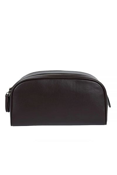 HELMBROOK Winfred Handmade Leather Travel Makeup Bag