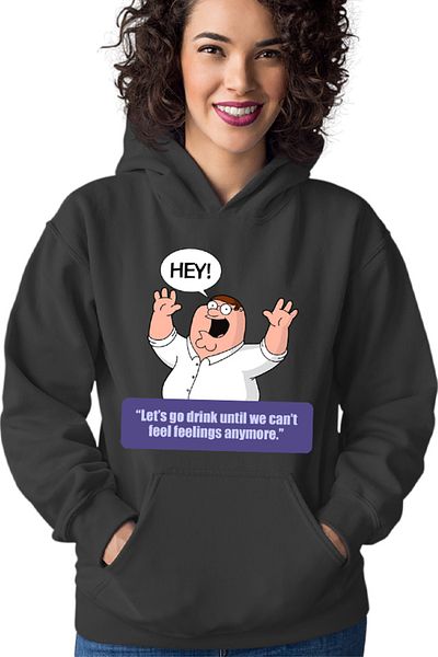 OEM Hanorac Femei Family Guy Father Stewie Telegram Sticker Quotes