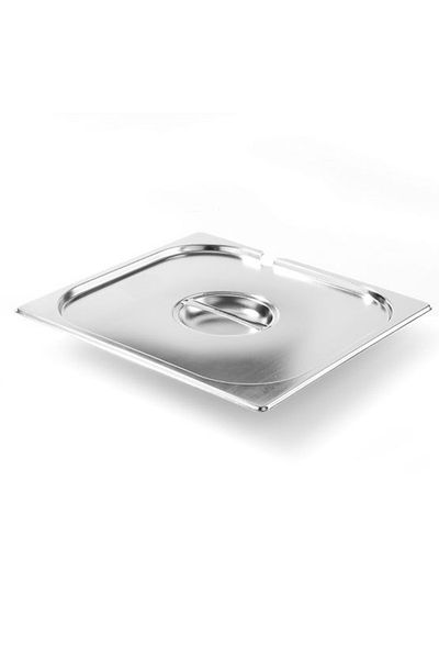 HENDI Pokrywka stalowa do GN Kitchen Line z wycięciem na chochlę GN 2/3 - 806920
