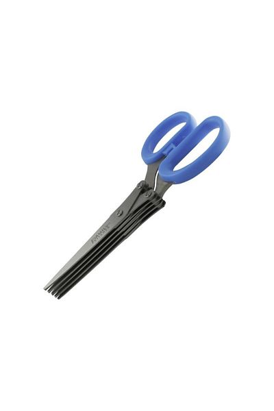 gogiva Kitchen scissors for cutting and shredding greens, blue