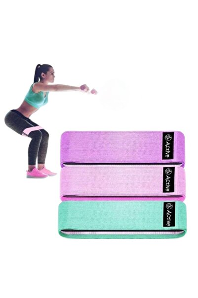 Active Set 3 benzi elastice Active, Latex , 3 niveluri de rezistenta