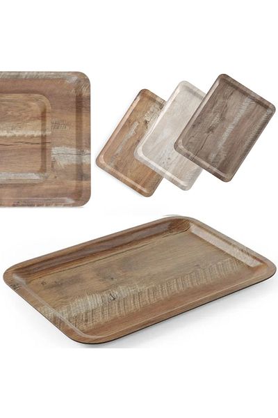 HENDI Taca do serwowania laminowana drewno 430 x 330 mm - 508879