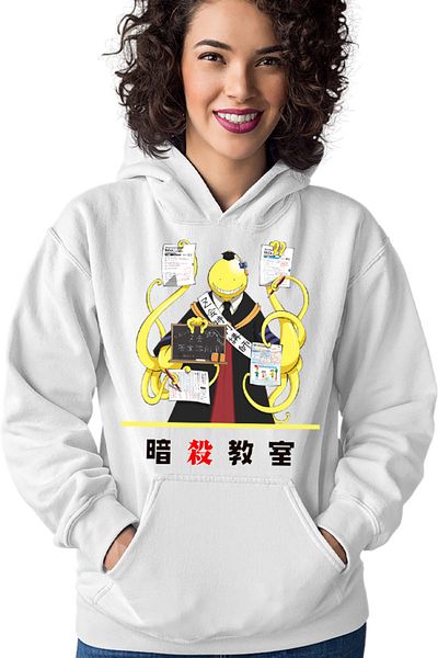 OEM Hanorac Femei Assassination Classroom Anime Cosplay Unusual Kanji