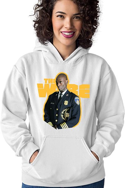 OEM Women's Hoodie The Wire Lt. Cedric Daniels Lance Reddick Army Drama