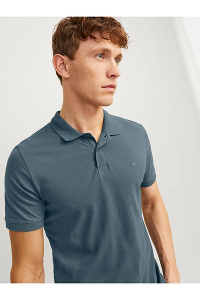Jack & Jones Poloshirt Einfarbig Hemdkragen Poloshirt