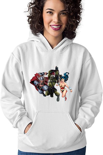 OEM Women's Hoodie Hulk Wonder Women Thor Norse Mythology