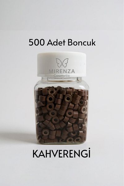 mirenza cosmetic Silicone Micro Source Bead Brown Color Hair Bead