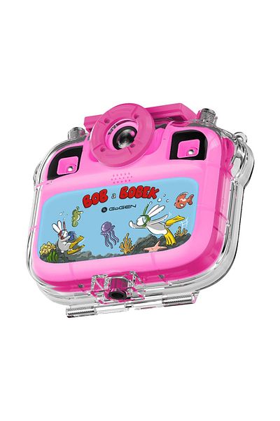Gogen BOB and BOBEK AQUA FOTO children's camera, 12 Mpx, selfie camera, waterproof case, IP68, pink