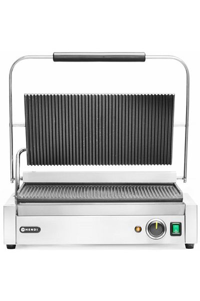 HENDI Grătar electric de contact XL Pianini 548 x 415 mm 2700 W - 263624