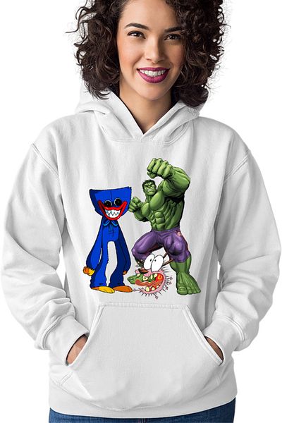 OEM Hanorac Femei Huggy Wuggy Courage Coward Dog Hulk Fight Demon