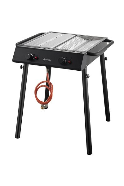 HENDI Grătar pe gaz XANTOS pentru catering 9,5 kW 77x71x87 cm