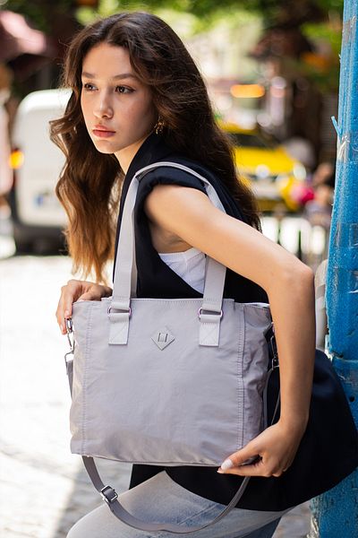 YOGII Kares Model Women's 4-Eye Waterproof Parachute Fabric Adjustable Cross Strap Hand Shoulder Bag