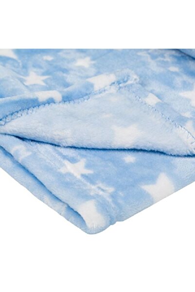 OEM Patura catifelata pentru bebe, 140 x 100 cm, Stelute