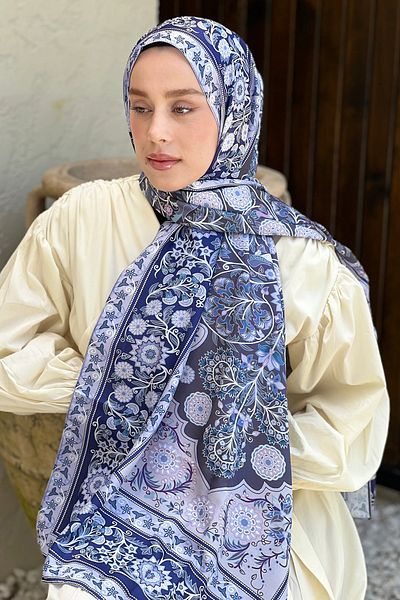 Tesettür Diyarı Rose Pattern Tanca Shawl