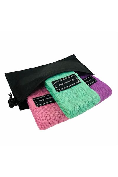 OEM Set 3 benzi de rezistență fitness, 3 niveluri de rezistență pentru coapse, fesieri și picioare, LikeStore + Cot
