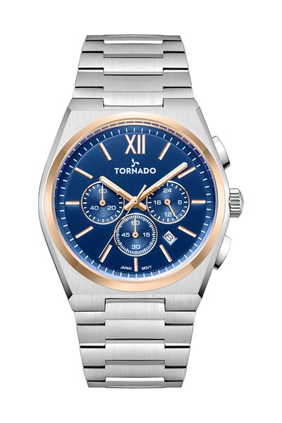 Tornado Aurora Nova Men's Multi Function Blue Dial Watch - T24105-KBSN