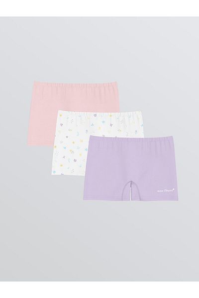 LC Waikiki New Season Printed Girl's Boxer 3-Piece - S5Lp06Z4