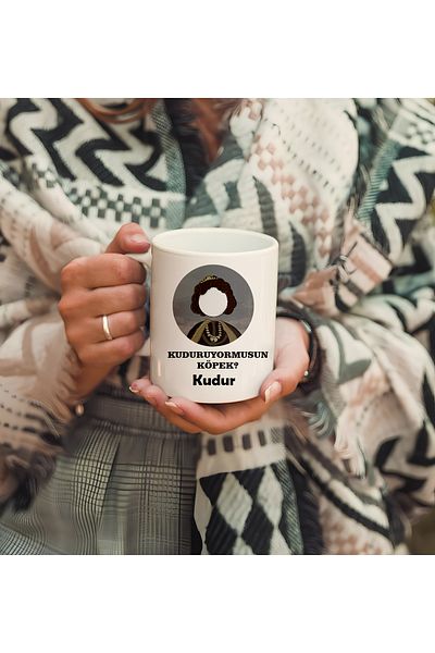 GünayStore Are You Barking, Dog? Kudur Printed Mug