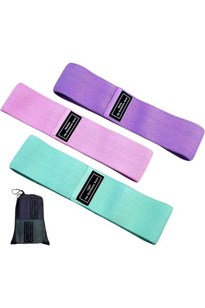 SKY TOUCH Set 3 benzi elastice, Sky Touch, 3 niveluri, multicolor, material elastic