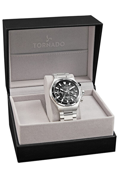 Tornado Stellar X Men's Multi Function Black Dial Watch - T24104-SBSB