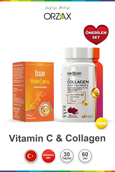 Ocean The Collagen Beauty Gummies 60 Tablets & Ocean Vitamin C 30 Tablets