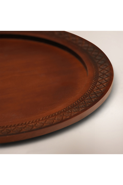 LA MESA Wooden Charger Plate From Roshn Collection, Dia 33Cm