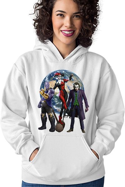 OEM Women's Hoodie Thanos Earth Joker Female Destroy