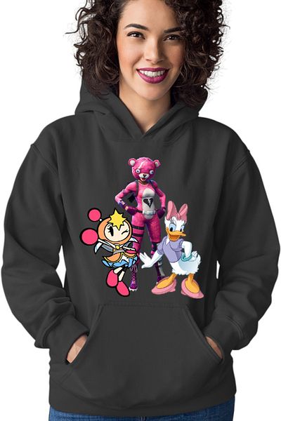 OEM Hanorac Femei Bomberman Donald Duck Daisy Fortnite Fluffly Funny