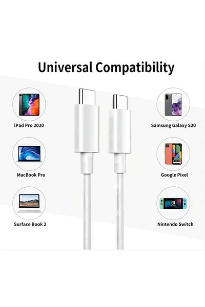 OEM USB-C to USB-C Cable, 1m, Grey