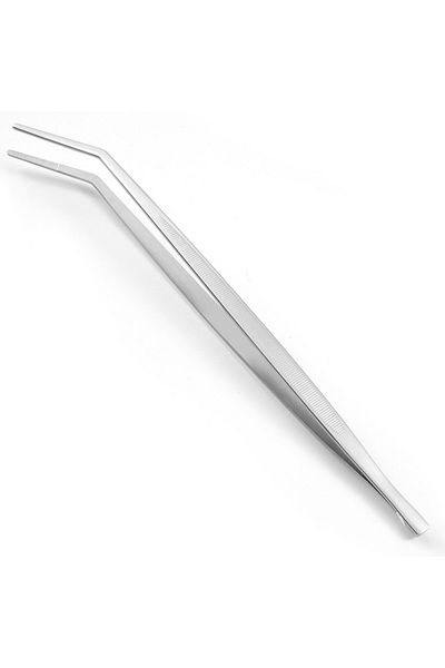 HENDI Pęseta pinceta zakrzywiona do dekorowania obracania potraw 240mm 680063