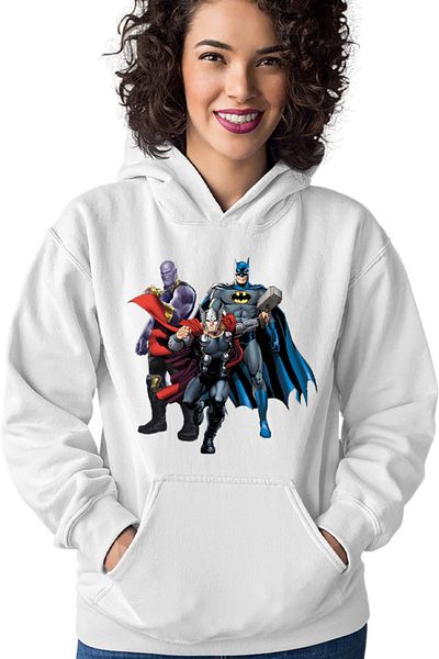 OEM Women's Hoodie Thor Batman Thanos American Comics Action