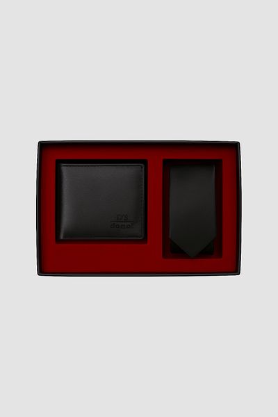 D'S Damat Ds Groom Black Wallet Card Holder Boxed Accessory Sets