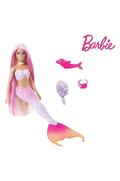 divendi-ro Transformare magică Barbie Sirenă, include accesorii de styling, roz