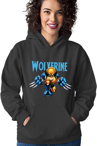 OEM Hanorac Femei Wolverine Chibi Small Claws Fast Ability Action Horror