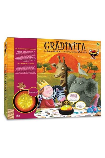 divendi-ro Board game "Kindergarten with musical button", age 7+ years, multicolored