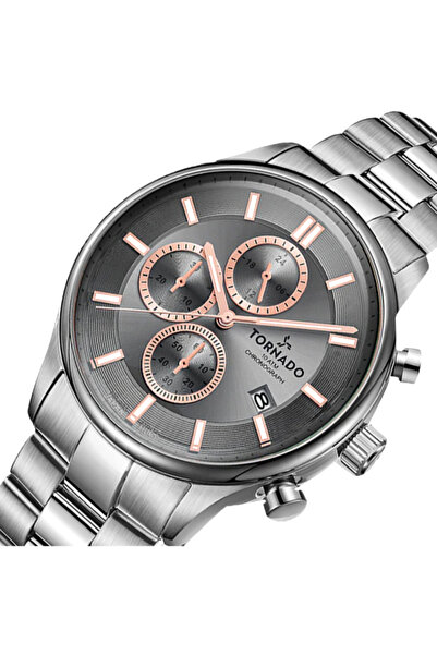 Tornado CELESTIA ELITE Men's Chronograph Grey Dial Watch - T6106B-SBSX